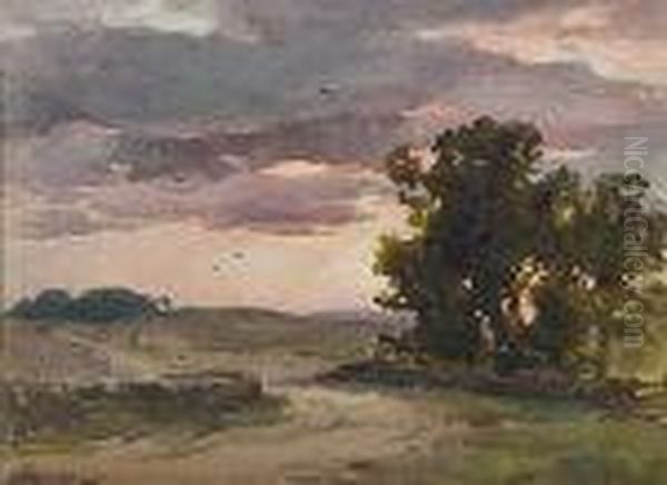 Evening Near Newtownsteward Oil Painting by Wycliffe Egginton