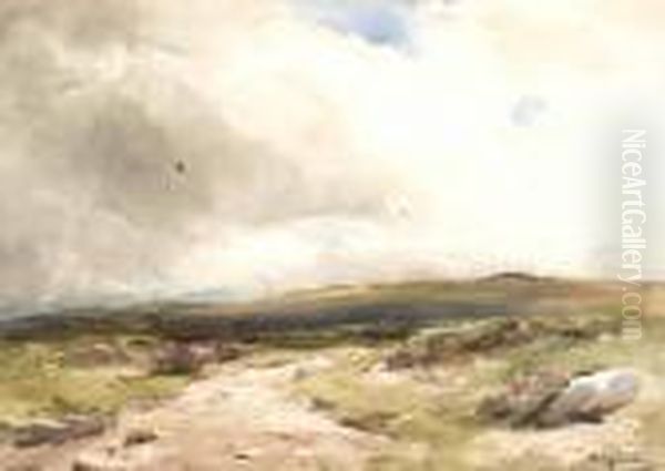 Moorland Path Oil Painting by Wycliffe Egginton