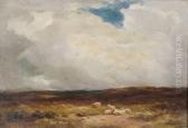 Moorland Scene Oil Painting by Wycliffe Egginton