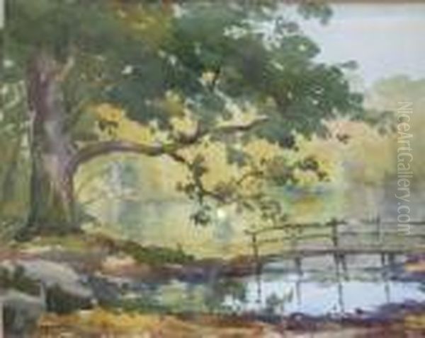 The Edge Of The Lake. Oil Painting by Wycliffe Egginton