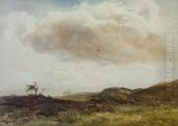 Moorland Oil Painting by Wycliffe Egginton