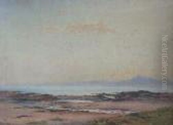 Evening Glow, Arran Oil Painting by Wycliffe Egginton