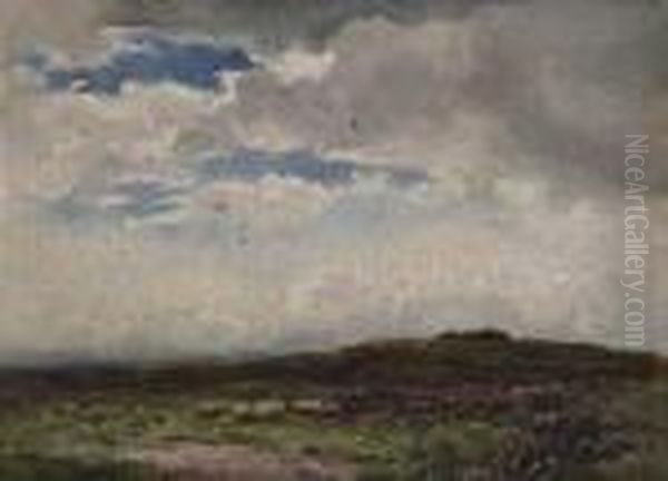 Moorland Pastures Oil Painting by Wycliffe Egginton