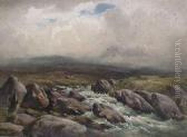 The River Lledr, North Wales Oil Painting by Wycliffe Egginton