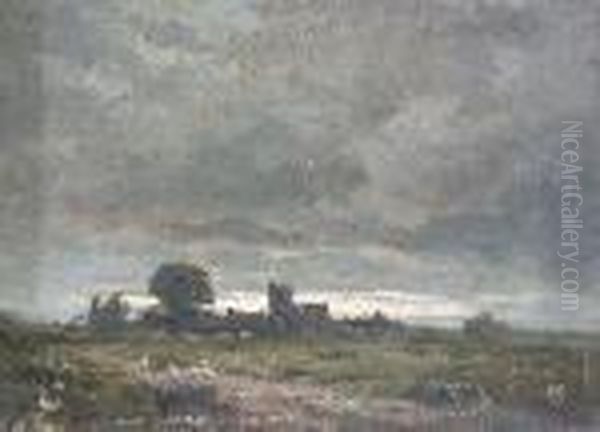 Church At Dusk Oil Painting by Wycliffe Egginton