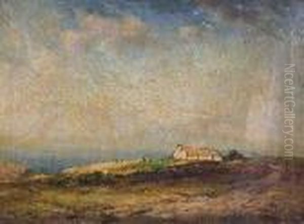 A Caithness Croft Oil Painting by Wycliffe Egginton