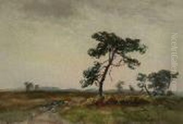 A Dorset Landscape Oil Painting by Wycliffe Egginton