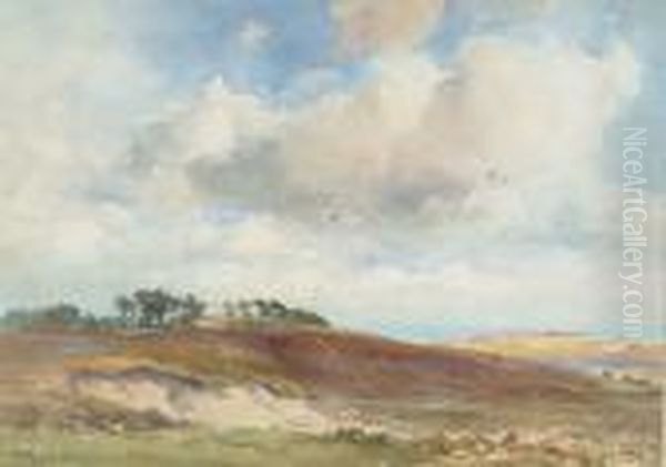 On The Moors Near Teignmouth Oil Painting by Wycliffe Egginton