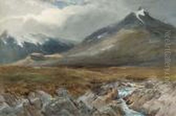 Mountain And River Oil Painting by Wycliffe Egginton