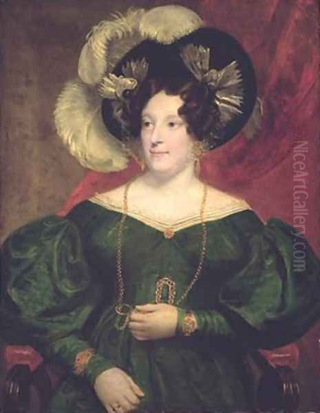 Caroline of Brunswick Queen of Great Britain and Ireland 1768-1821 Oil Painting by Samuel Lane