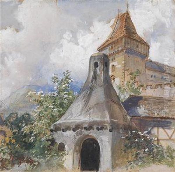 A Fortress And A Drying Kiln Oil Painting by Marie Egner