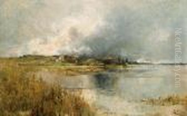 Seenlandschaft Oil Painting by Marie Egner