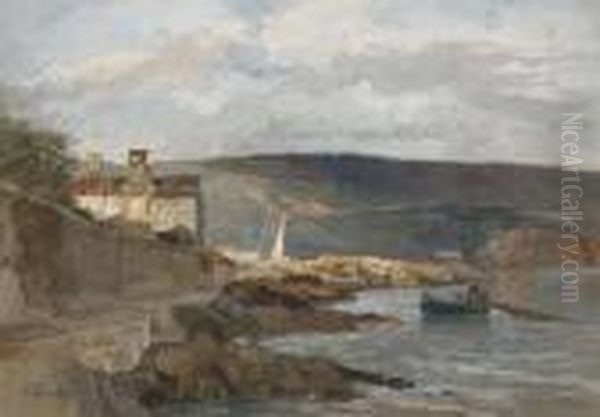 Kuste Bei Lovran In Kroatien Oil Painting by Marie Egner