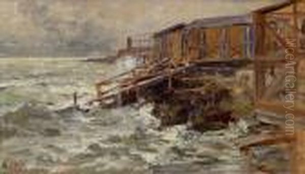 Meereskuste In Pellestrina Oil Painting by Marie Egner