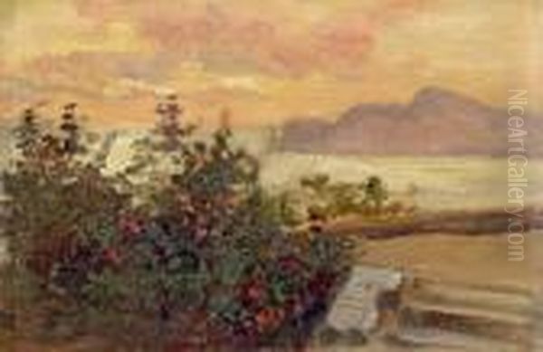 An Der Riviera Di Ponente Oil Painting by Marie Egner