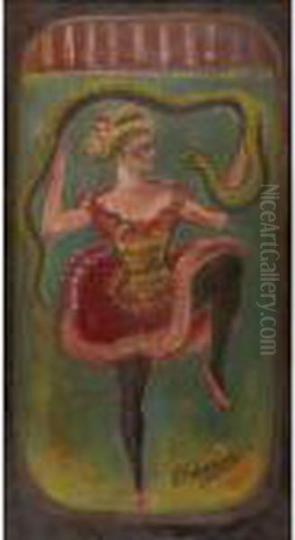 The Snake Dancer Oil Painting by Louis Michel Eilshemius