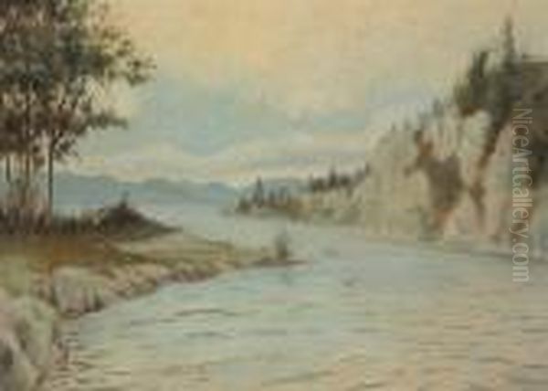 Lake George Oil Painting by Louis Michel Eilshemius