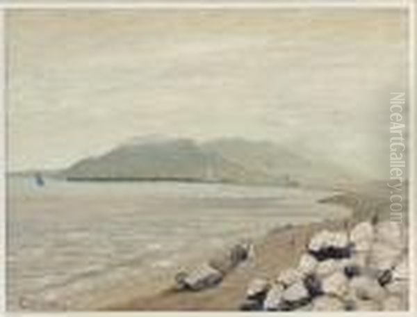 Stroll By The Seaside Oil Painting by Louis Michel Eilshemius