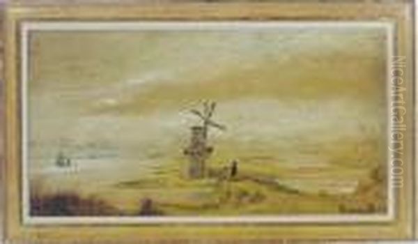 The Windmill Oil Painting by Louis Michel Eilshemius