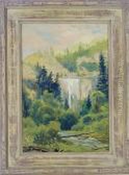 The Waterfall, Adirondacks Oil Painting by Louis Michel Eilshemius