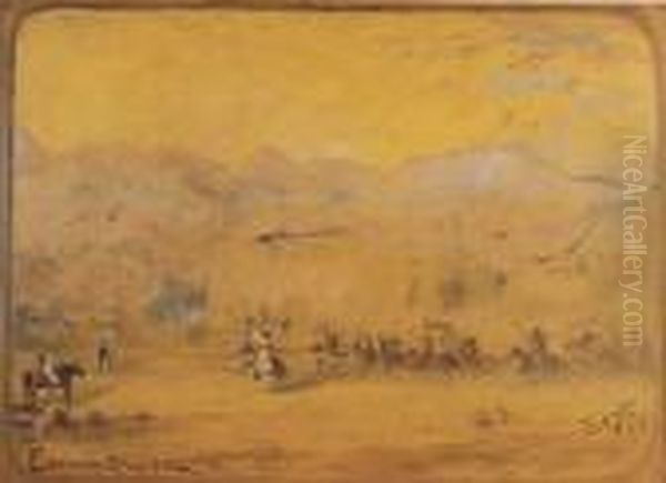 American, - North Africanscene Oil Painting by Louis Michel Eilshemius