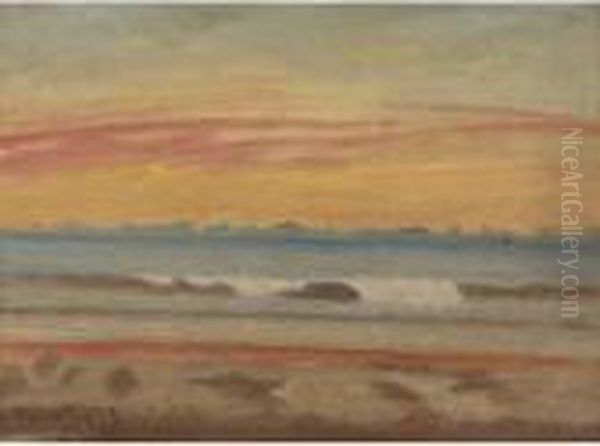 Sunset Oil Painting by Louis Michel Eilshemius