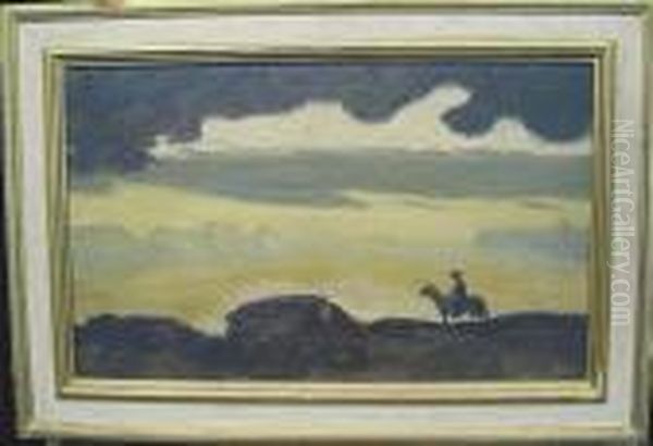 Landscape With Rider Oil Painting by Louis Michel Eilshemius