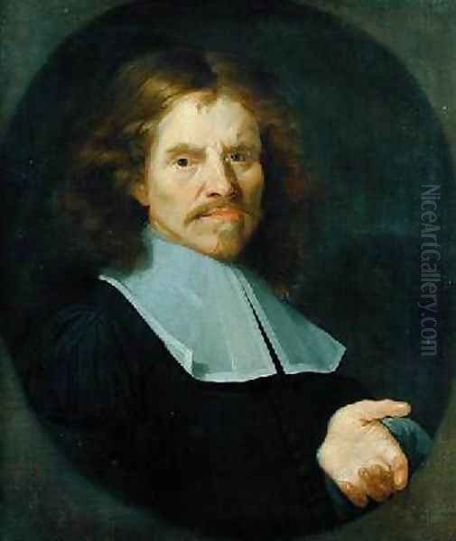 Portrait of Henning Luhn 1672 Oil Painting by Joachim or Luhne Luhn