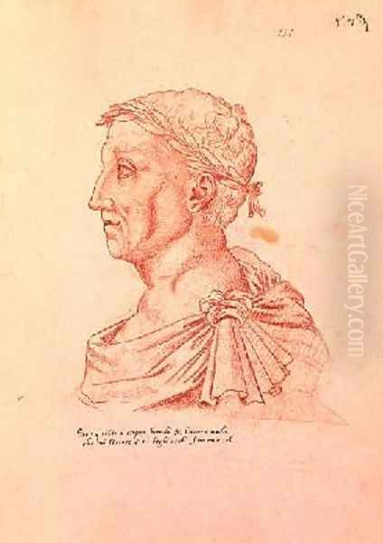 Petrarch 1304-74 Oil Painting by Jacques Le Boucq