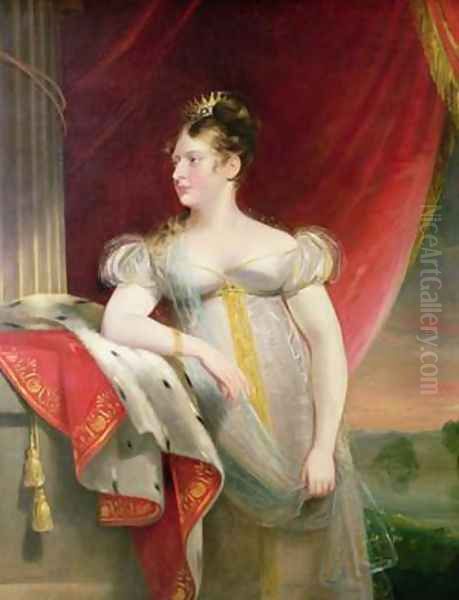 Princess Charlotte 1796-1817 Oil Painting by James Lonsdale