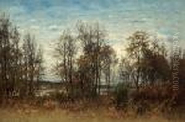 Latesummer Landscape From Djurgarden Oil Painting by Per Ekstrom