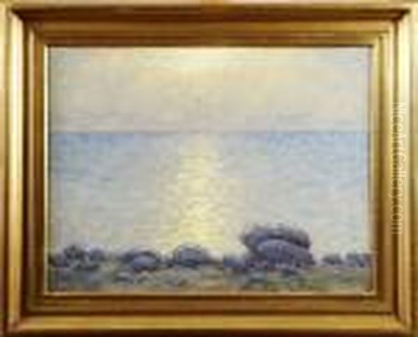 Aftonrodnad Overhavet Oil Painting by Per Ekstrom