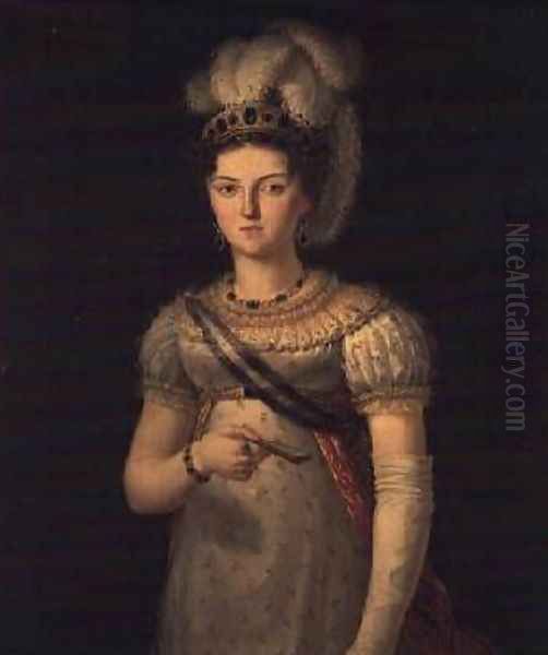 Portrait of Maria Josephine Amalia of Saxony Oil Painting by Francisco Lacoma