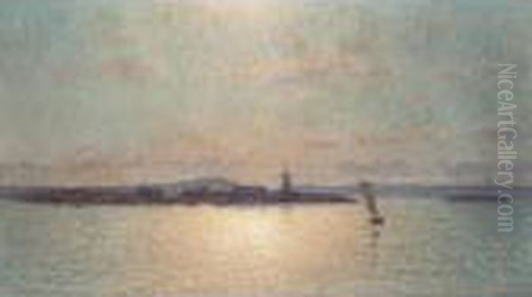 Skargards-vy (view Of The Gothenburg Archipelago) Oil Painting by Per Ekstrom