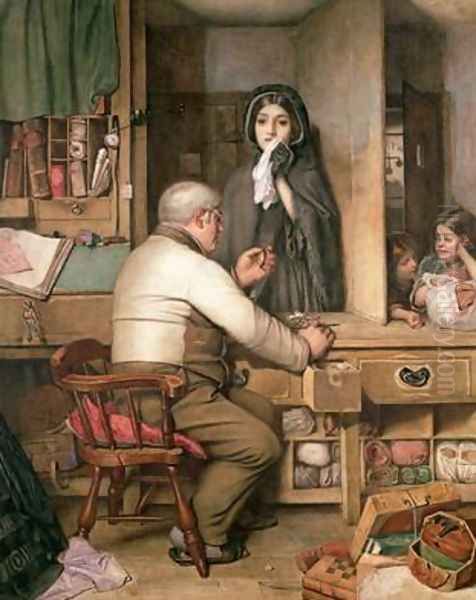 At the Pawnbrokers Oil Painting by Thomas Reynolds Lamont