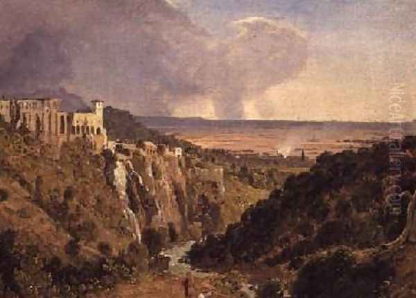 Tivoli and the Countryside Beyond Oil Painting by William James Linton