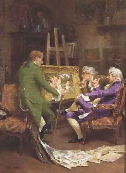 The Connoisseurs Oil Painting by John Arthur Lomax