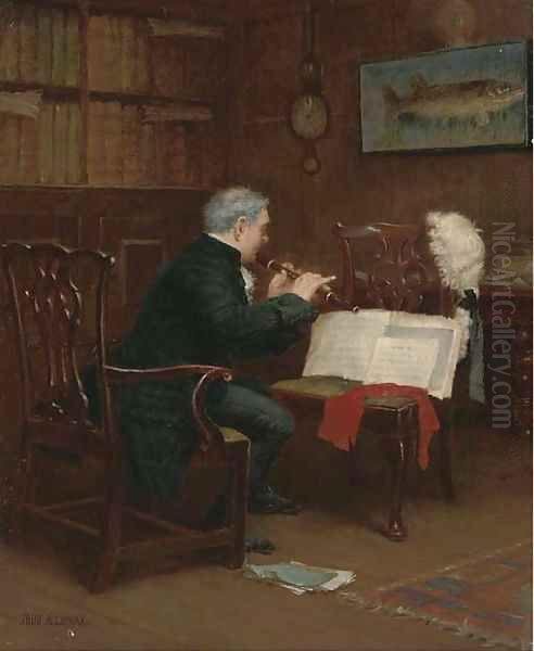 The rehearsal Oil Painting by John Arthur Lomax