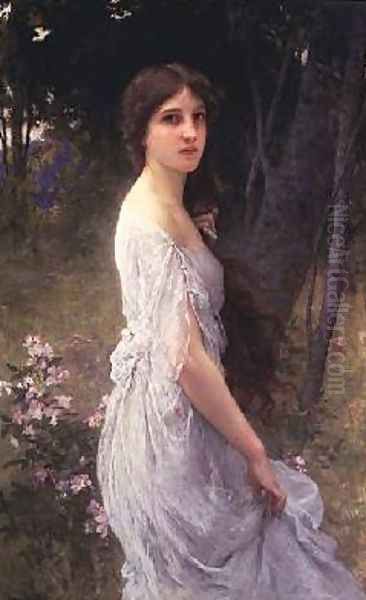 Springtime Oil Painting by Charles Amable Lenoir