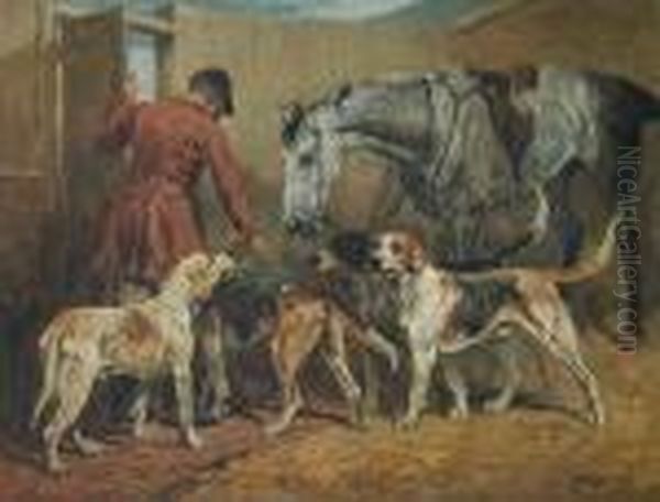 The Kennels Oil Painting by John Emms