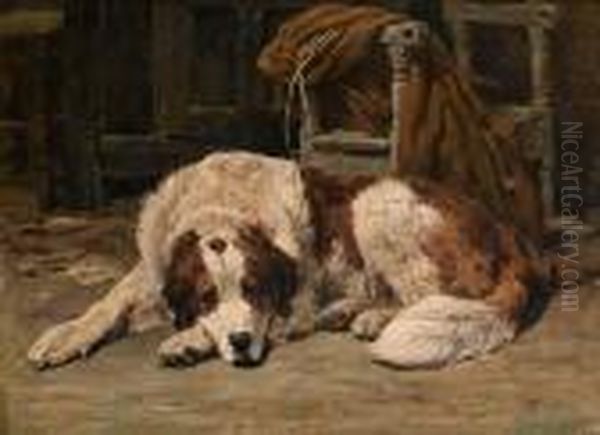 A Faithful Companion Oil Painting by John Emms