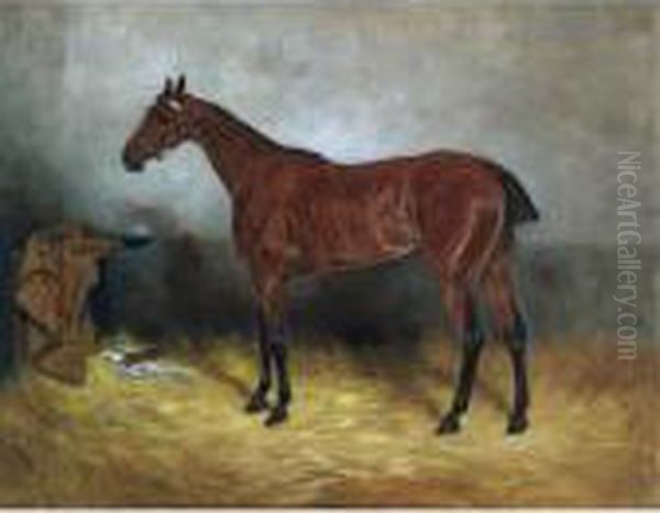 Robert The Devil In A Stable Oil Painting by John Emms