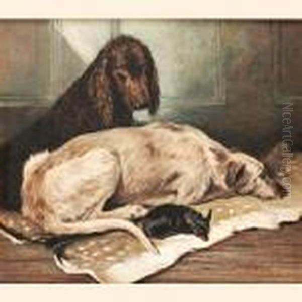 Companions Oil Painting by John Emms