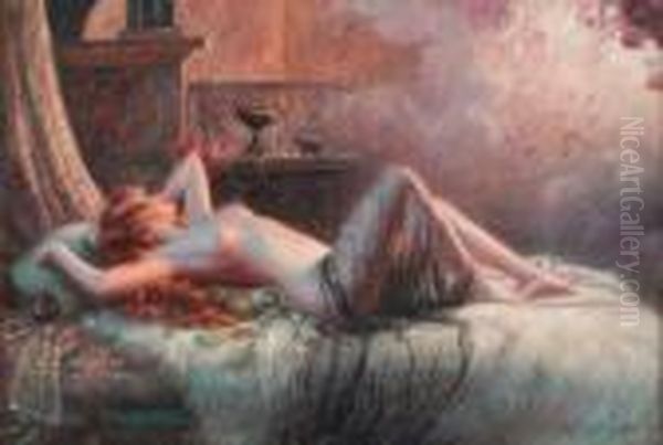 Danae Oil Painting by Delphin Enjolras