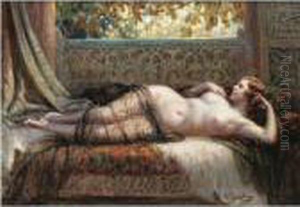 Femme Etendue Oil Painting by Delphin Enjolras