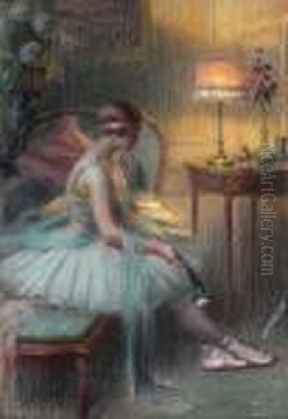 La Ballerine Oil Painting by Delphin Enjolras