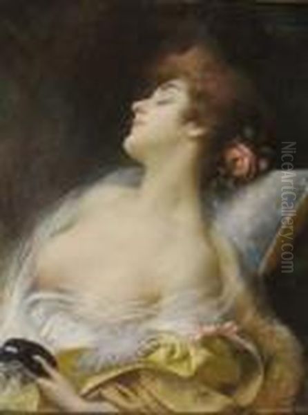 Jeune Femme. Oil Painting by Delphin Enjolras