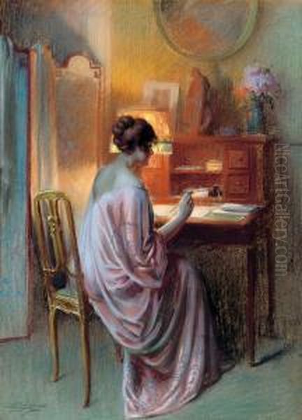 The Love Letter Oil Painting by Delphin Enjolras