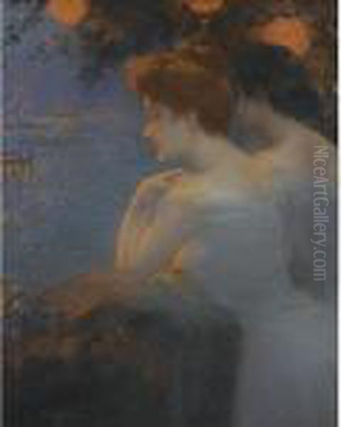 Fete Venitienne Oil Painting by Delphin Enjolras