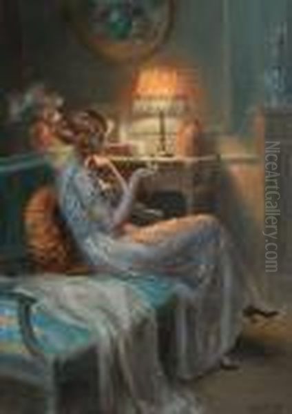 Untitled Oil Painting by Delphin Enjolras